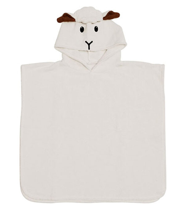 Flauschiger Kinder Badeponcho Schaf