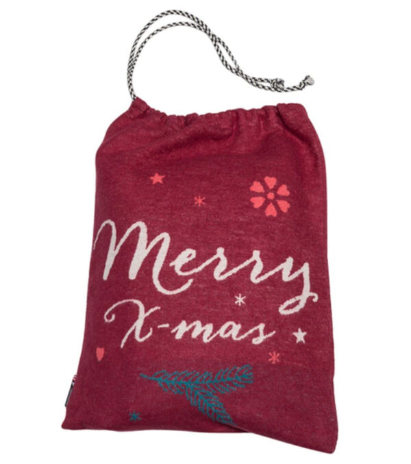 Wiederverwendbarer Geschenksbeutel "Merry X-Mas" – Bild 2