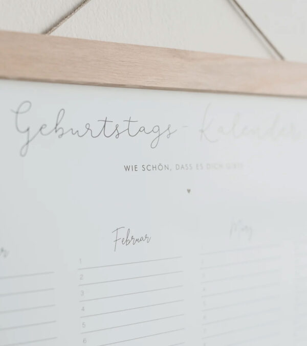 Geburtstagskalender DIN A2 – Bild 3