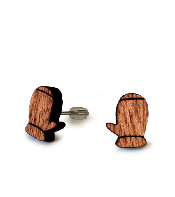 Wooden ear studs Glove - Image 2