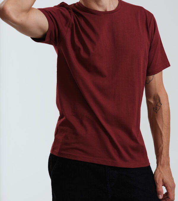 Basic Shirt dark burgundy - Image 3