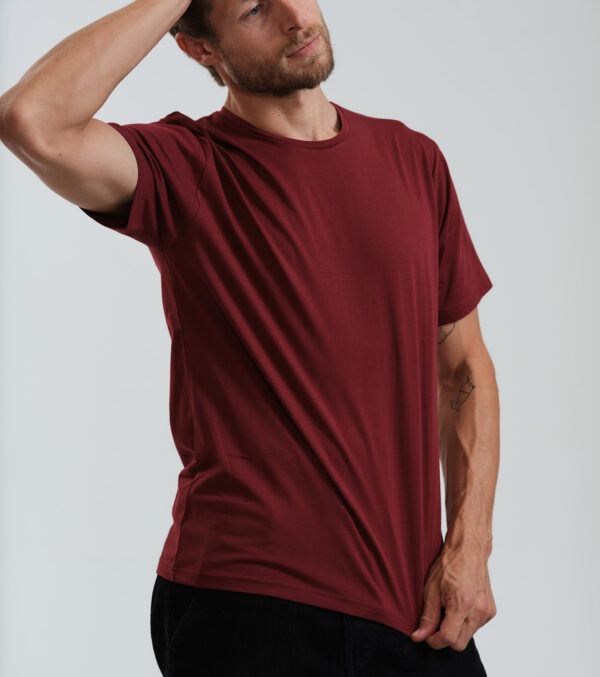 Basic Shirt dark burgundy - Image 6