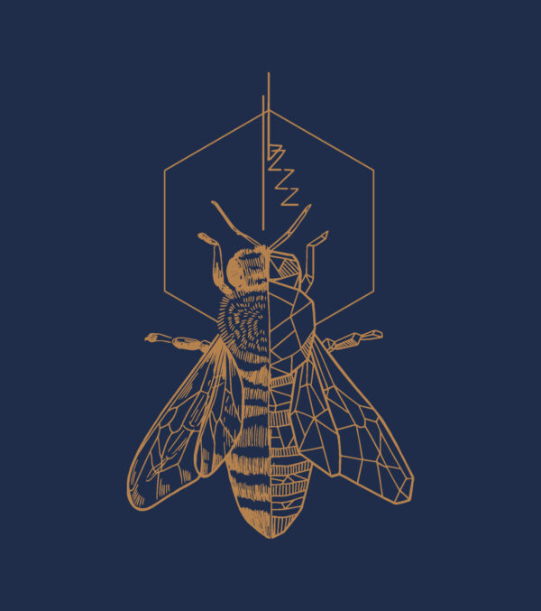 Shirt The Bee navy blue - Image 4