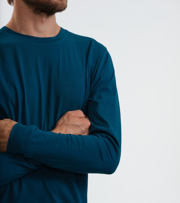 Men‘s long sleeve shirt Scott petrol blue - Image 5