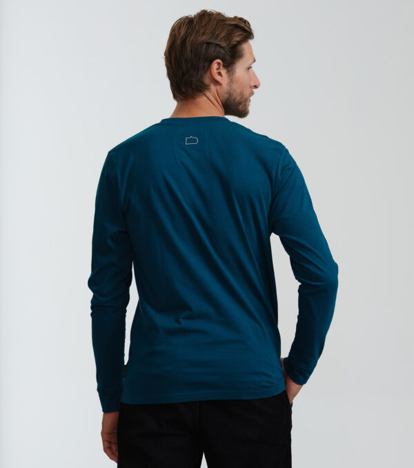 Men‘s long sleeve shirt Scott petrol blue - Image 6