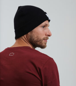 Cotton knit Hat Jackson black - Image 5