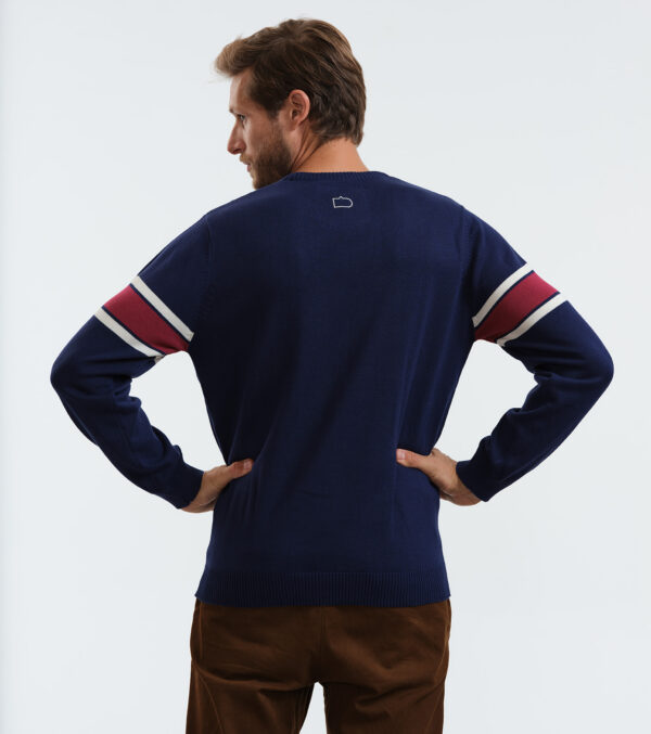 Knitted Pullover James navy blue - Image 4