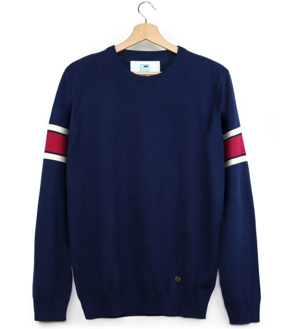 Knitted Pullover James navy blue - Image 5