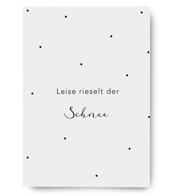 Greeting Card A6, Let it snow