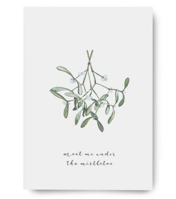 Greeting Card A6, Mistletoe