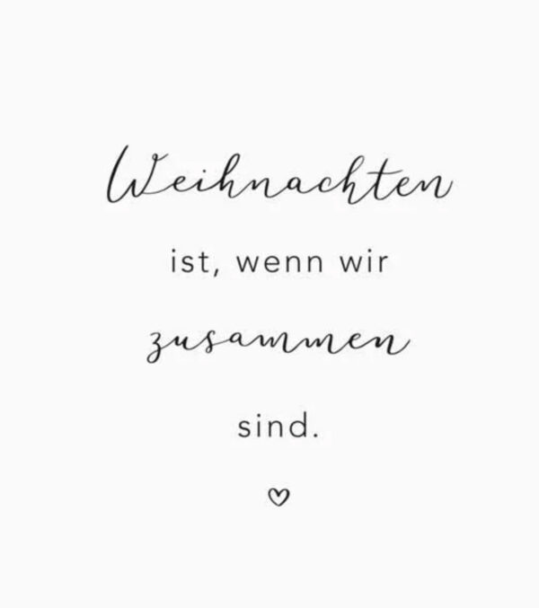 Spruchkarte A6, Weihnachten ist – Bild 2