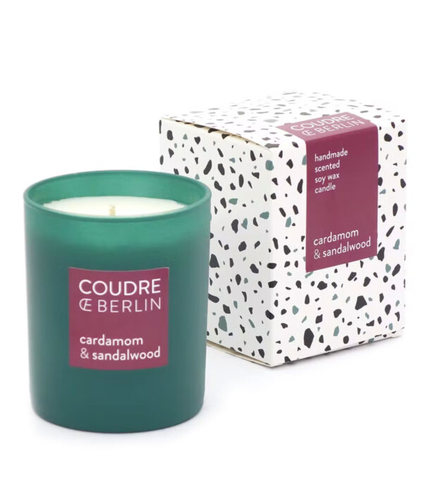 Scented candle in a glass, Cardamom & Sandalwood