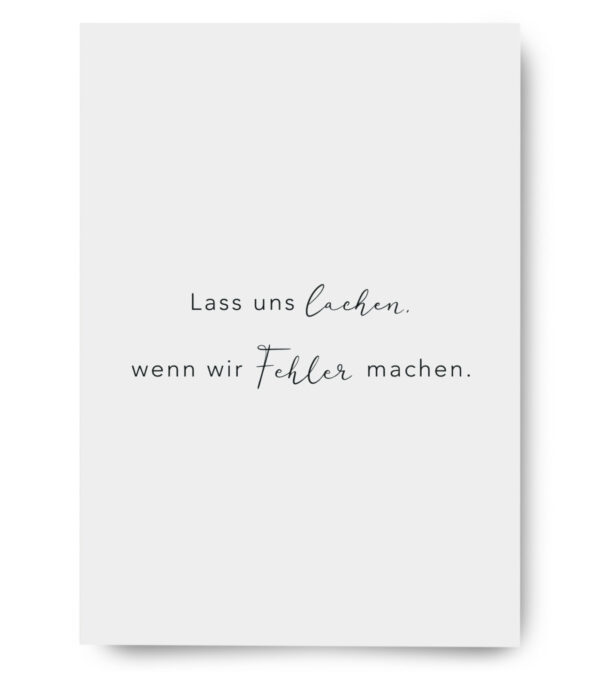 Greeting Card A6, Let's laugh