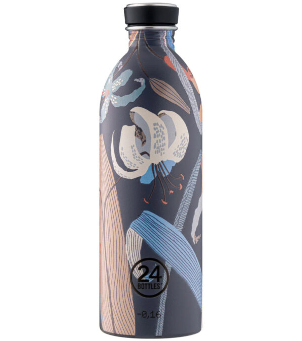 Edelstahl Trinkflasche Navy Lily – Bild 3