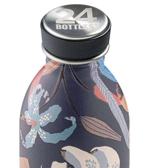 Edelstahl Trinkflasche Navy Lily – Bild 2