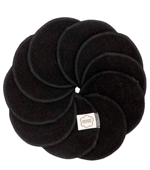 Washable make-up removal Pads black