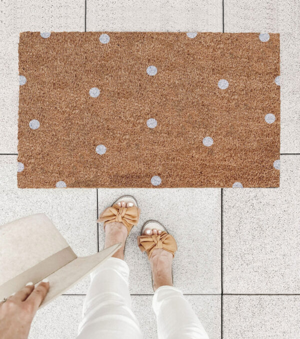 Coconut Doormat Dots 75 x 45 cm