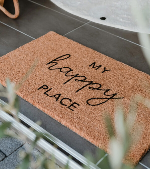 Coconut Doormat Happy Place 75 x 45 cm - Image 5