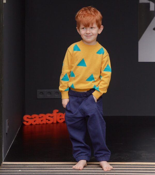Children's dark blue Twill Trousers - Image 3