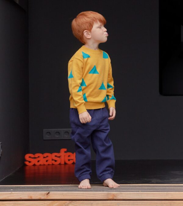 Children's dark blue Twill Trousers - Image 5