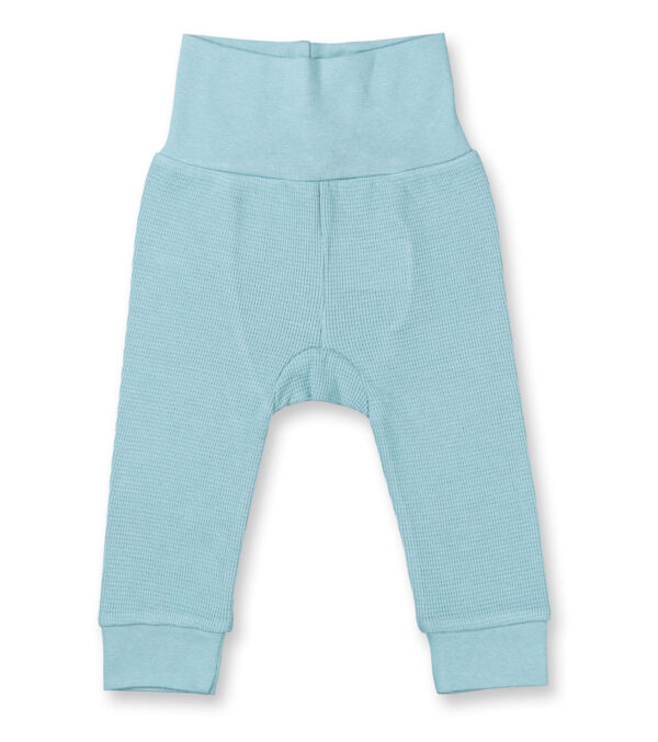 Baby pants made of waffle jersey blue