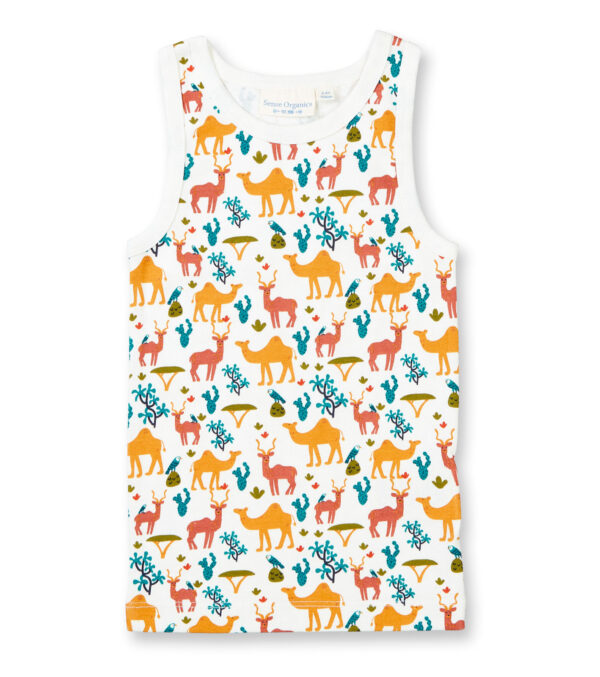 Boys vest with Desert scene