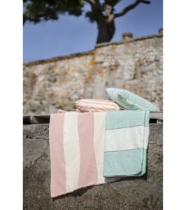 Sommertuch Nizza Blockstreifen 150 x 90 cm – Bild 2