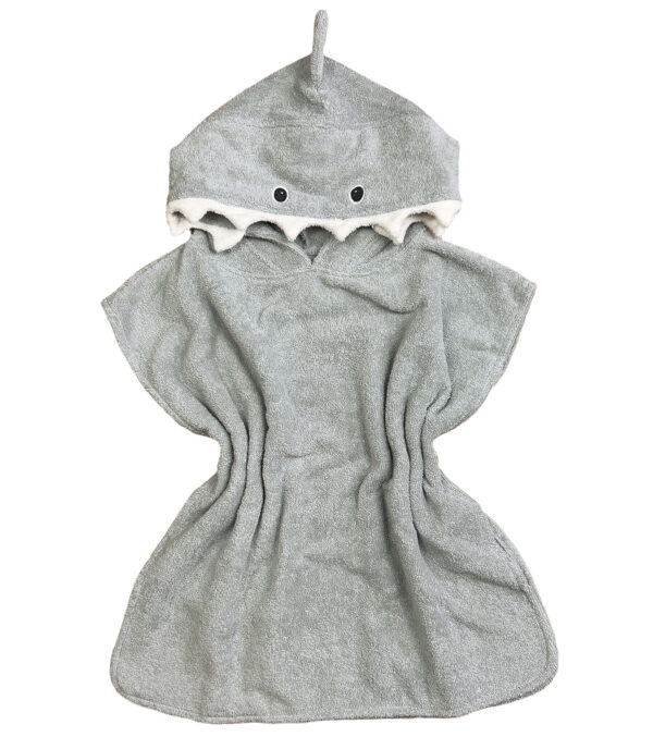 Fluffy Kid's Bathing Poncho Shark