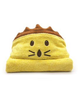 Fluffy Kid's Bathing Poncho Lion - Image 2