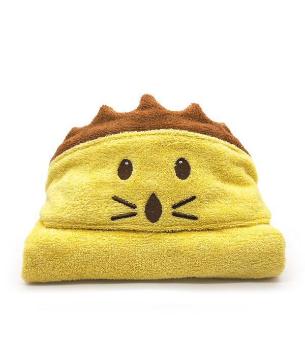 Flauschiger Kinder Badeponcho Löwe – Bild 2