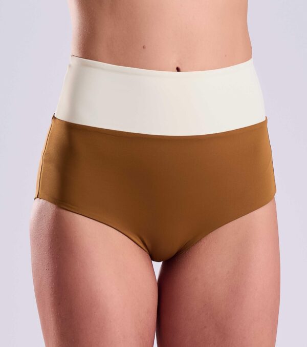 Wendbare Surfshorts argan-umber-white