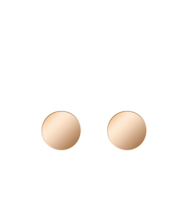 Fine ear studs Ø 6 mm rose gold - Image 2
