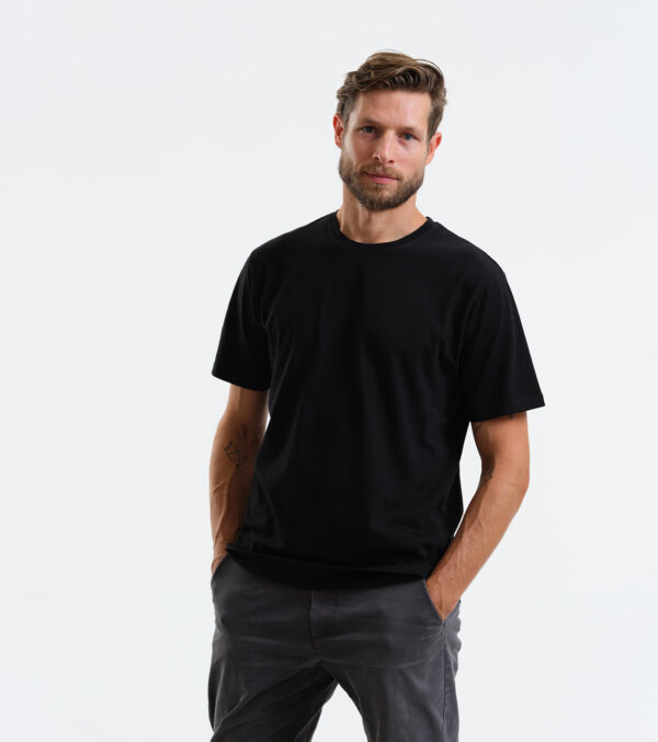Basic Shirt Schwarz – Bild 3