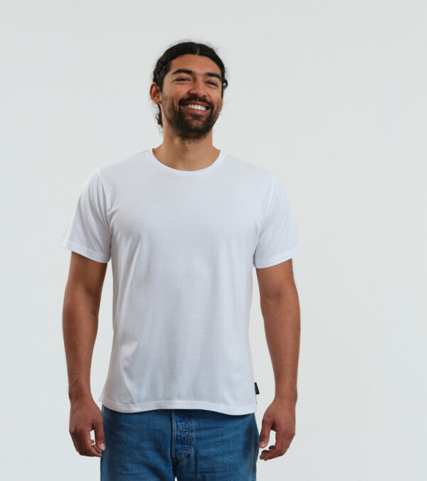 Basic Shirt Weiß – Bild 2