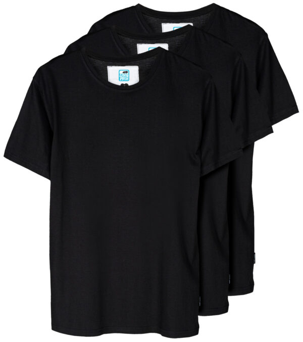 3-pack basic black shirt