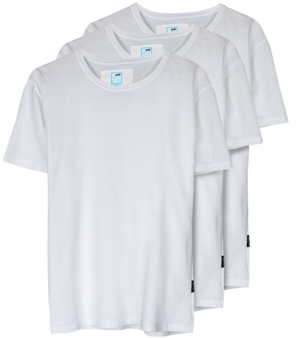3-pack basic white shirt
