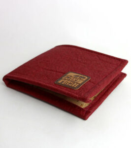 Piñatex® Wallet Dark red - Image 2