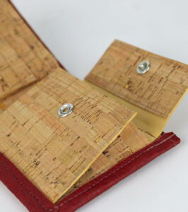 Piñatex® Wallet Dark red - Image 4