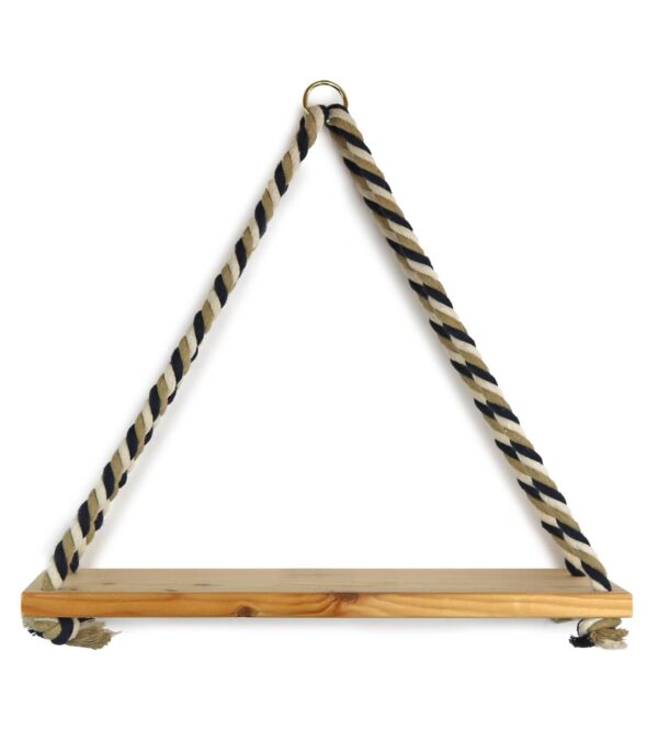Wall shelf Triangle with 3 colored cord - Image 2
