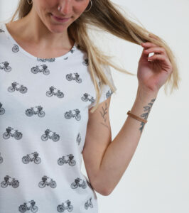 Shirt Asheville Bicycles white - Image 3