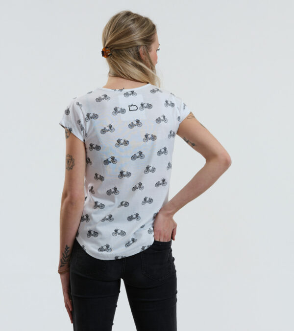 Shirt Asheville Bicycles white - Image 5