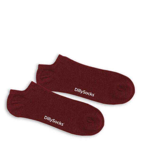 3-pack Short Socks, wine red