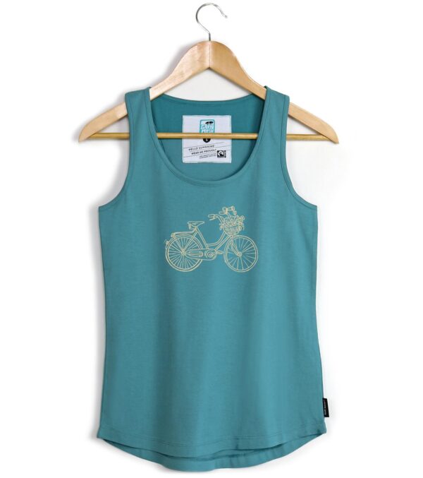 Tanktop Alex Bicycle bright turquoise blue
