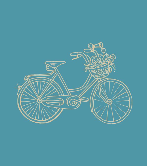 Tanktop Alex Bicycle bright turquoise blue - Image 4
