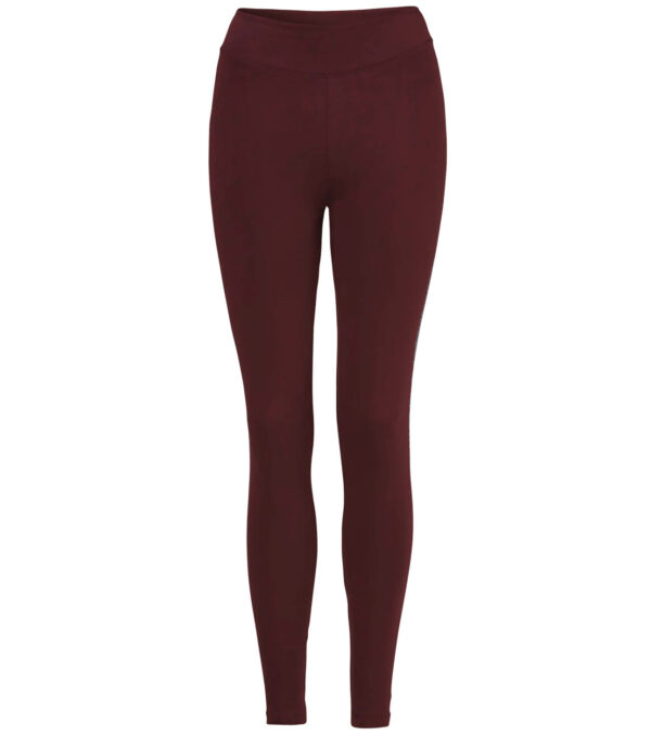 Cotton jersey Leggings, burgundy
