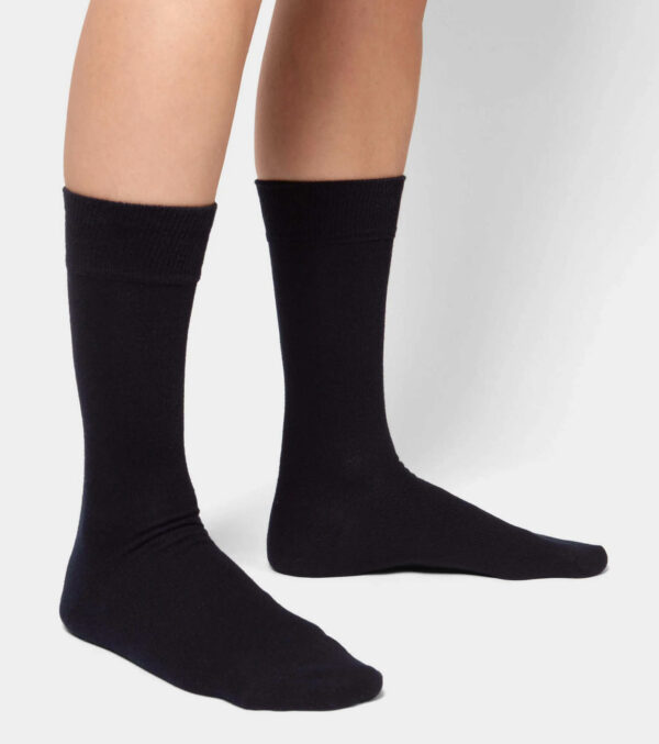 High Rise Socken 3er-Pack, schwarz – Bild 2