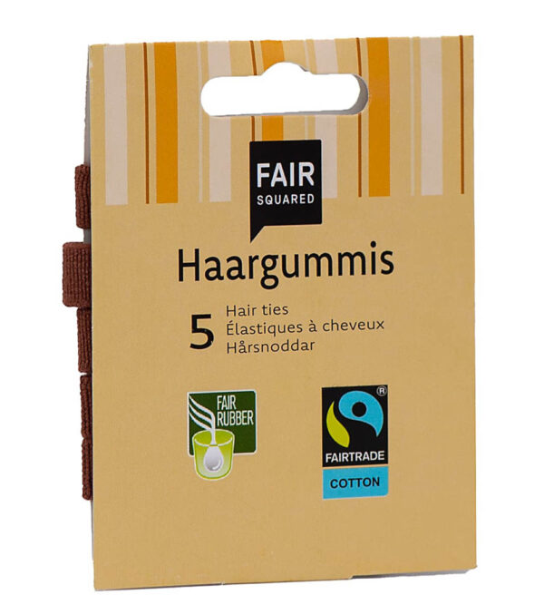 Organic hair ties in a set of 5 - Image 2
