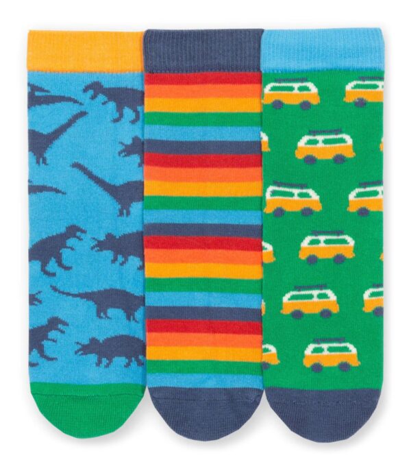 Colorful Socks 3-Pack, Dino