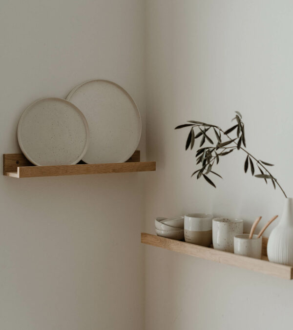 Oak wall shelf 48 cm - Image 3