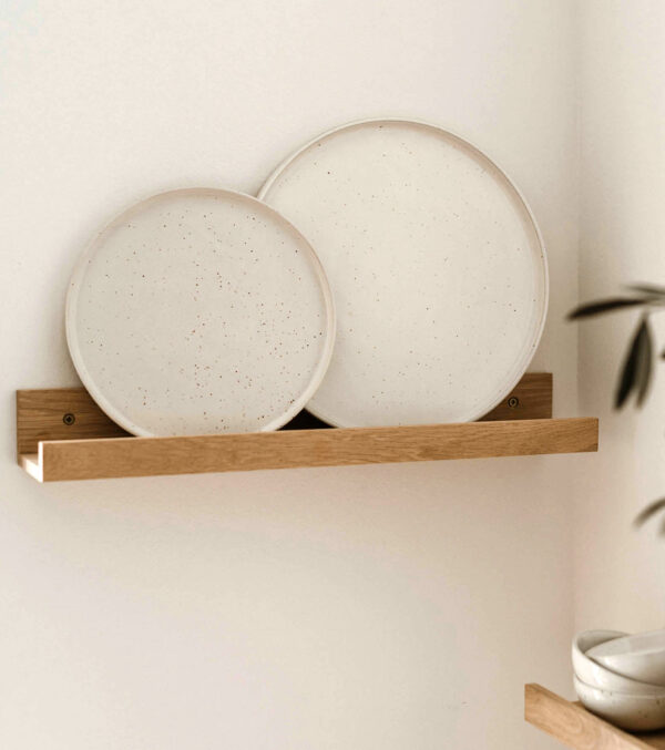 Oak wall shelf 48 cm